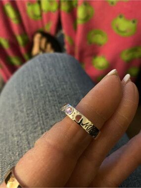 Silver Heart Accent ‘Millie’ Ring Size 8
